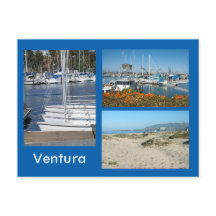 Ventura Shore Drei Foto Postkarte