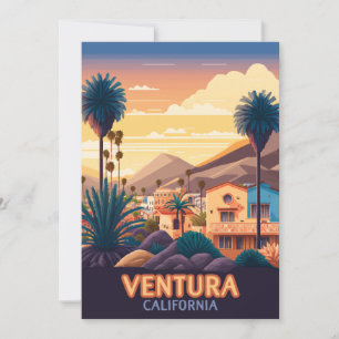 Ventura Sonnenuntergang Berge Süd-Kalifornien Retr