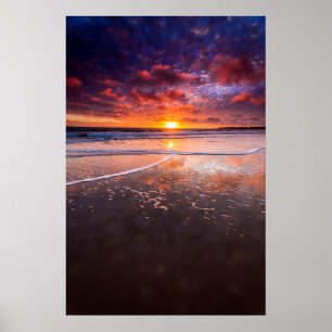 Ventura Staat Beach bei Sunset Poster