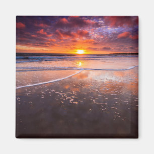 Ventura State Beach bei Sonnenuntergang Magnet