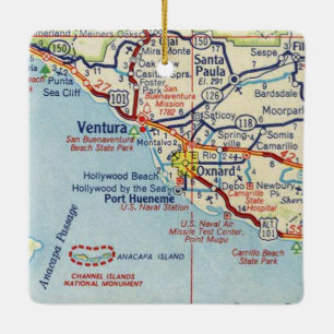 Ventura Vintage Karte Keramikornament