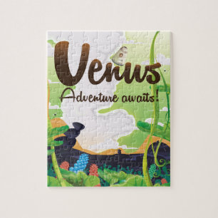 Venus-Abenteuer wartet! Reiseposter Puzzle