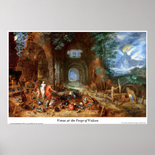 Venus an der Schmiede von Vulcan Poster
