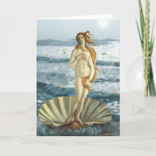 Venus an der Strandgrußkarte Karte