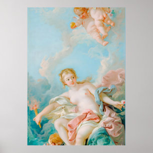 Venus auf den Waves von François Boucher Poster