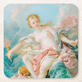 Venus auf den Waves von François Boucher Rechteckiger Pappuntersetzer