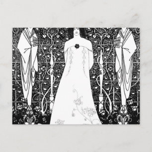 Venus between Terminal Gods by Aubrey Beardsley Postkarte