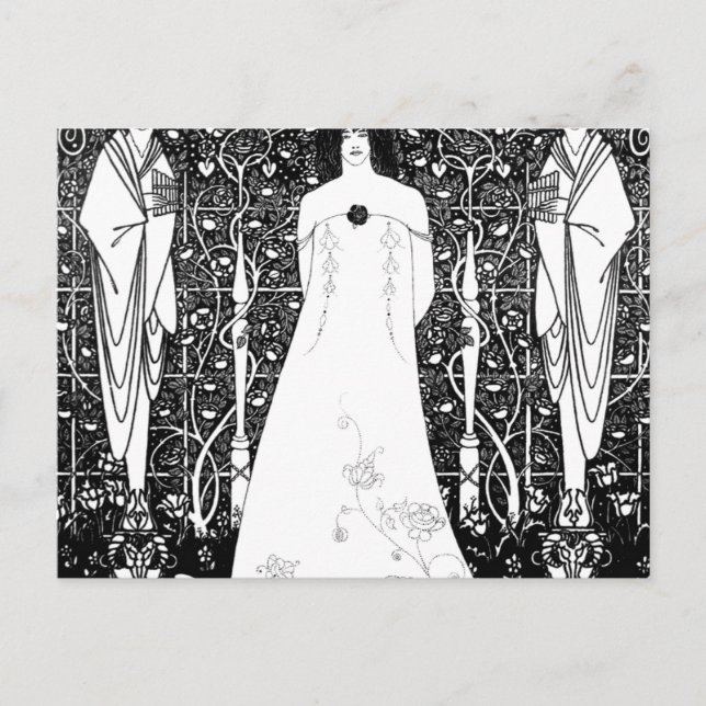 Venus between Terminal Gods by Aubrey Beardsley Postkarte (Vorderseite)
