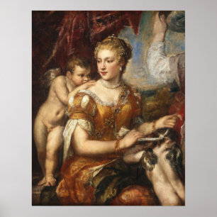 Venus blendet Cupido - Titian Fine Art Poster
