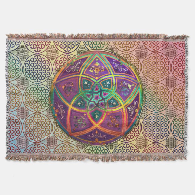 Venus-Blume der Liebe - feine Kunst - Decke (Vorderseite)