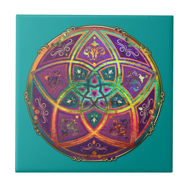 Venus Blume der Liebe schöne Künste Orientale Anti Fliese (Vorderseite)