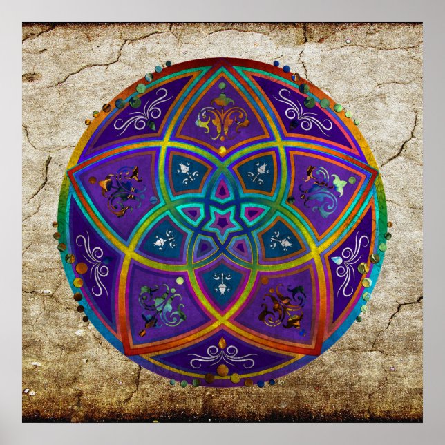 Venus Blume der Liebe schöne Künste Orientale Anti Poster (Vorne)