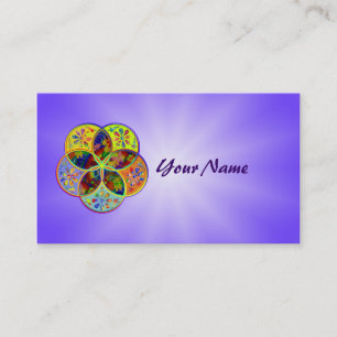 Venus-Blume des Liebe-schöne Künste Blumen-Powers Visitenkarte