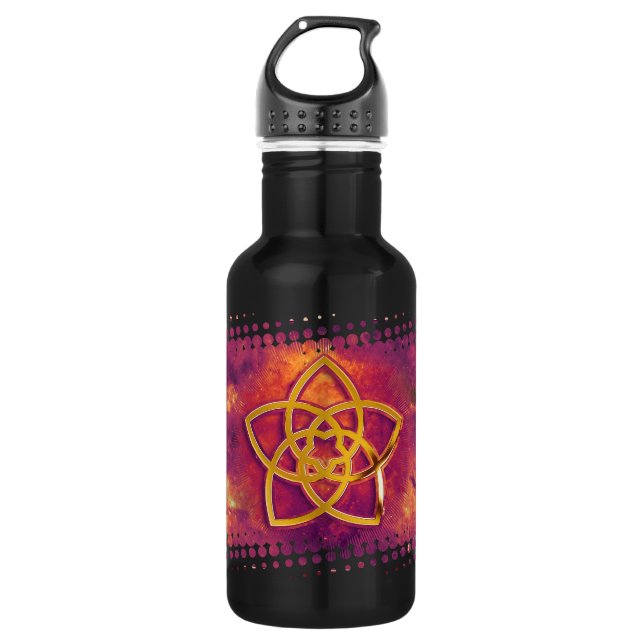 VENUS-BLUME / Venusblume GOLD UNIVERSUM Edelstahlflasche (Vorderseite)