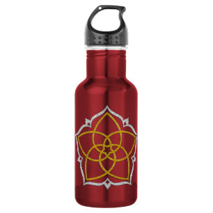 VENUS BLUME / Venusblume Lotus GOLD SILVER Edelstahlflasche