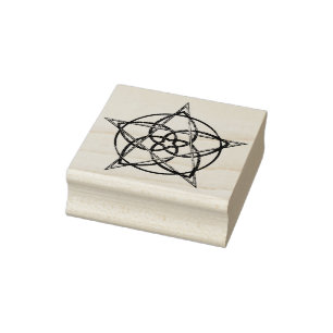 Venus-Blume von LiebePentagram - TriColor Gummistempel