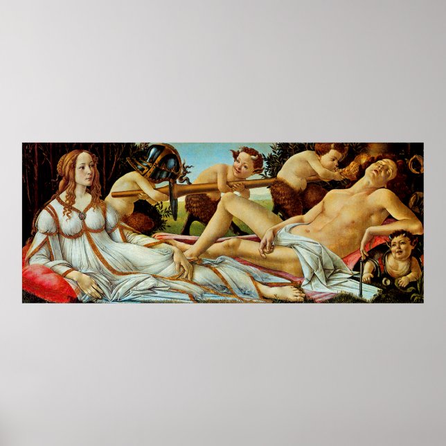 Venus Bottichelli und Mars Poster (Vorne)
