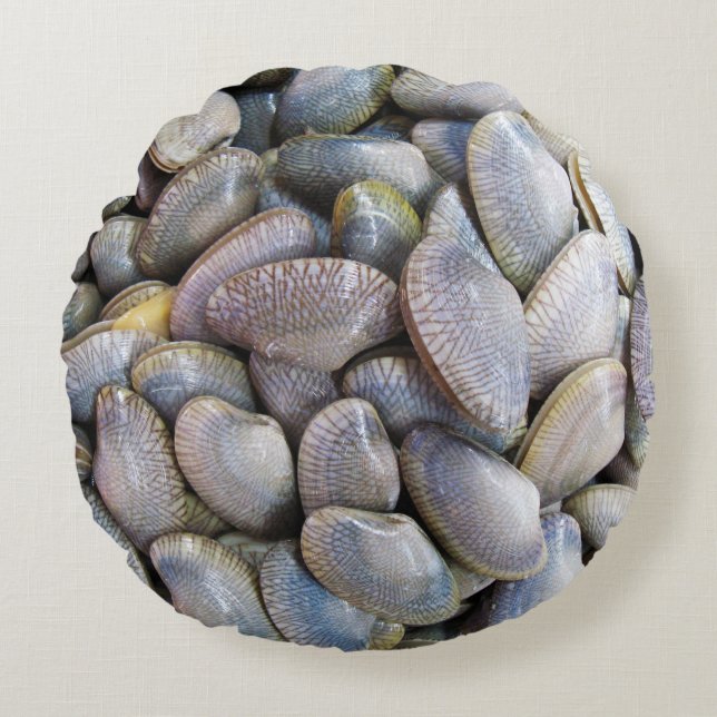 Venus Clam [ห อ ล า ย] Rundes Kissen (Vorderseite)
