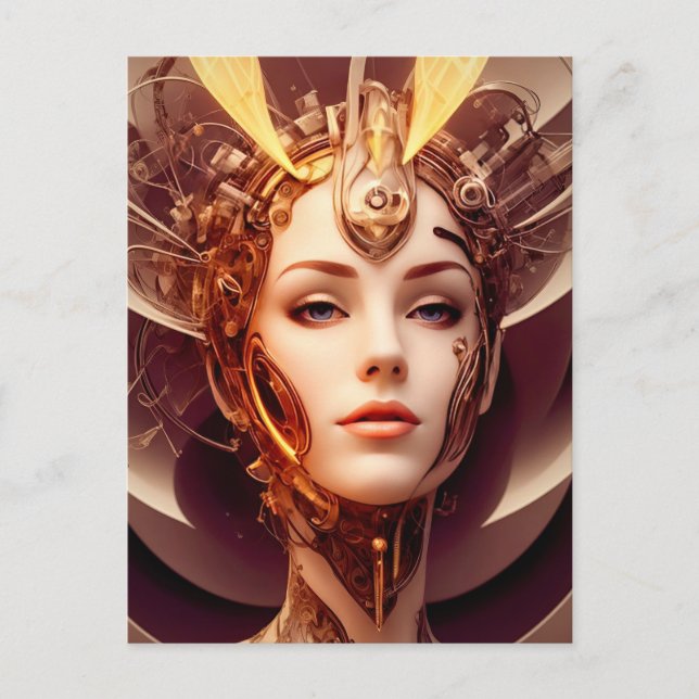 Venus Cyborg 10 Postkarte (Vorderseite)