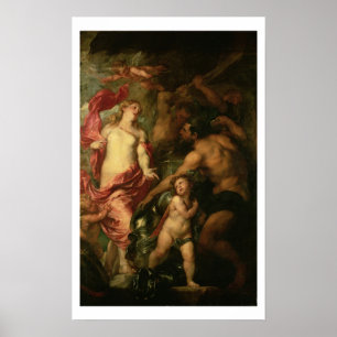 Venus, das Vulcan für die Rüstung von Aeneas fragt Poster