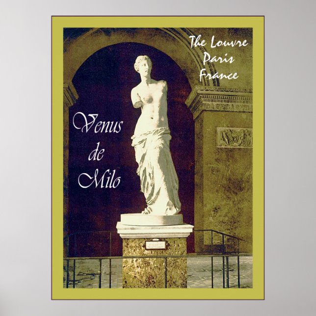 Venus de Milo ~ Der Louvre ~ Paris ~ Vintag Poster (Vorne)