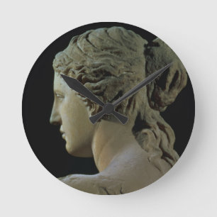 Venus de Milo, detail of the back of the head, Hel Runde Wanduhr