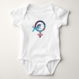Venus-Einhorn Baby Strampler