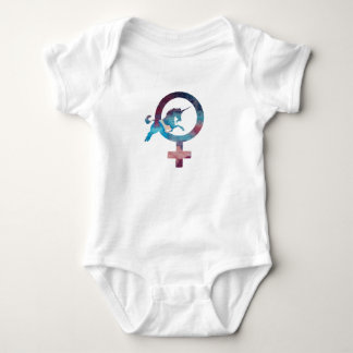 Venus-Einhorn Baby Strampler
