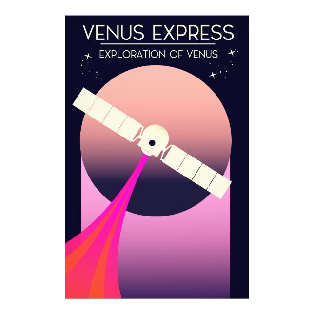 Venus Express Erkundung der Venus Fotodruck (Vorne)