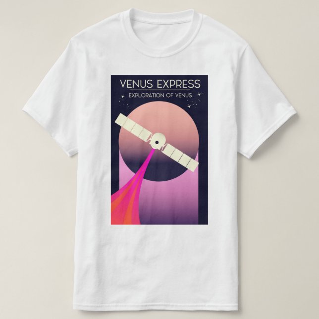 Venus Express Erkundung der Venus T-Shirt (Design vorne)