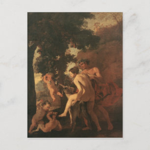 Venus, Faun und Putti Postkarte
