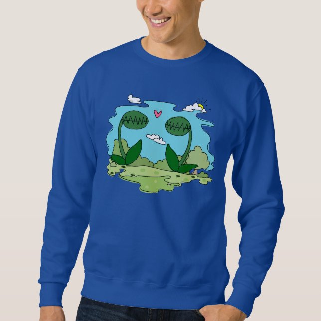 Venus-Fliegenfalle-Liebe Sweatshirt (Vorderseite)