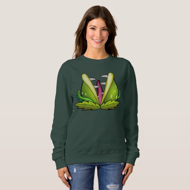 Venus-Fliegenfliege-Monster Frauen Sweatshirt (Vorne ganz)