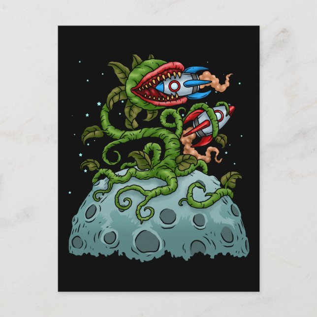 Venus Fly Falle Kinder Bubble Teegeschenk Karnivor Postkarte (Vorderseite)