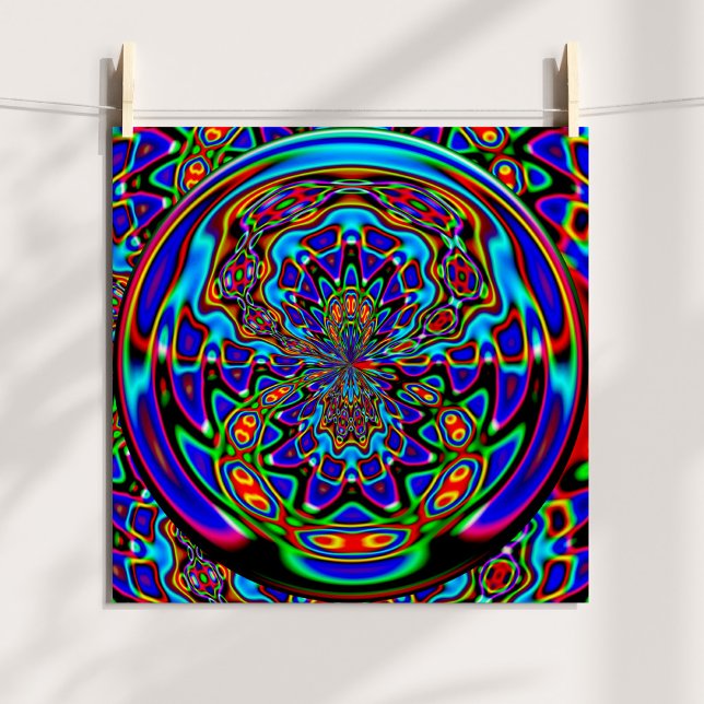 Venus Fly Trap Abstrakt Digital Poster (Venus Fly Trap Abstract Digital Poster)