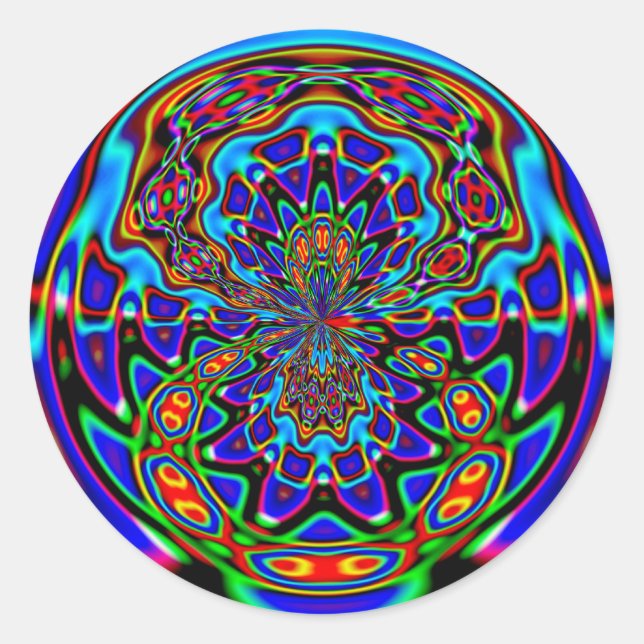 Venus Fly Trap Runder Aufkleber (Vorderseite)