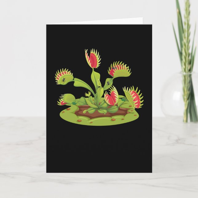 Venus Flytrap Carnivorous Karte (Vorderseite)