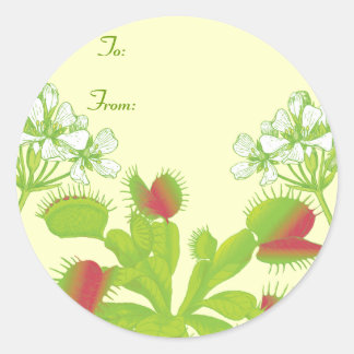 Venus Flytrap Geschenk Runder Aufkleber