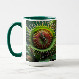 Venus Flytrap Grün und Rot Tasse