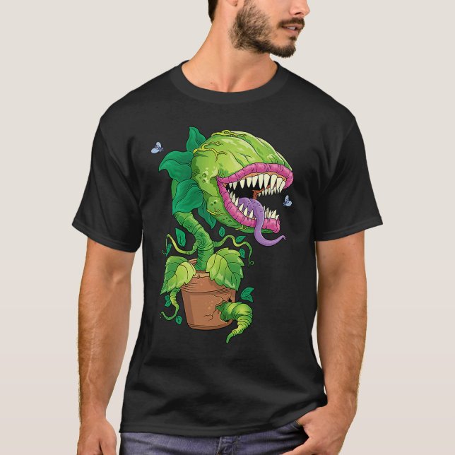 Venus Flytrap Monster Carnivorous Plant Carnivore  T-Shirt (Vorderseite)