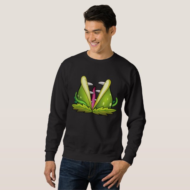 Venus flytrap Monster Herren Sweatshirt (Vorne ganz)
