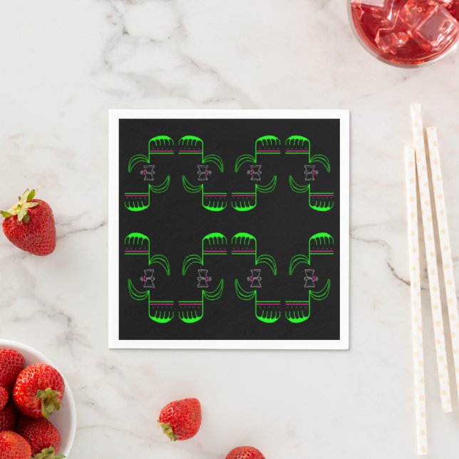 Venus Flytrap Musterpapier Napkin Serviette (Beispiel)