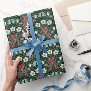Venus Flytrap und Blue Butterfly Geschenkpapier