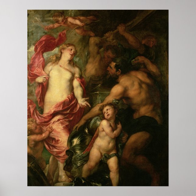 Venus frage Vulkan für die Rüstung von Aeneas (Öl Poster (Vorne)