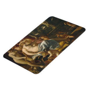 Venus, geschmückt von den Grazien Foto Magnet