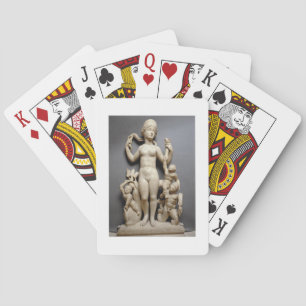 Venus mit Putti, Triton und Delphin, römisch, 4 Spielkarten