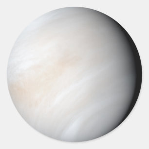 Venus mit Wolken Runder Aufkleber