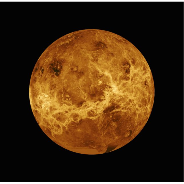 Venus NASA Planet Freistehende Fotoskulptur (Vorne)