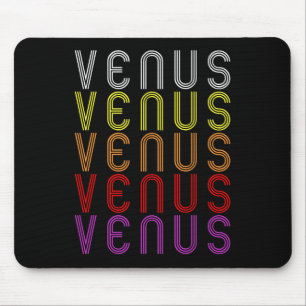 Venus Planet Retro Vintag Astronomie T - Shirt Mousepad