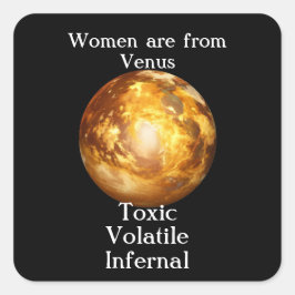 Venus Quadratischer Aufkleber